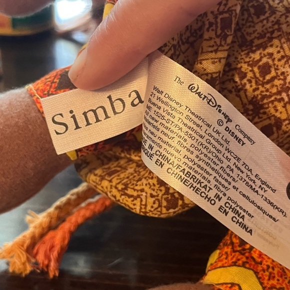 Simba The Lion King Broadway Musical Stuffed Character - Picture 8 of 11